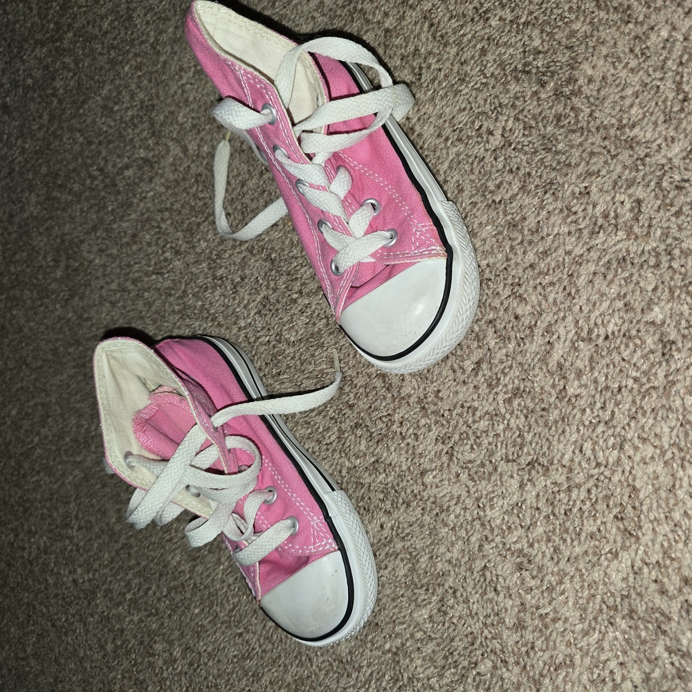 Kids Pink High-Top Sneakers
